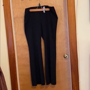 White House black market black boot cut slacks